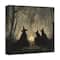 Spooky Witches Circle 16" x 16" Canvas Wall Art